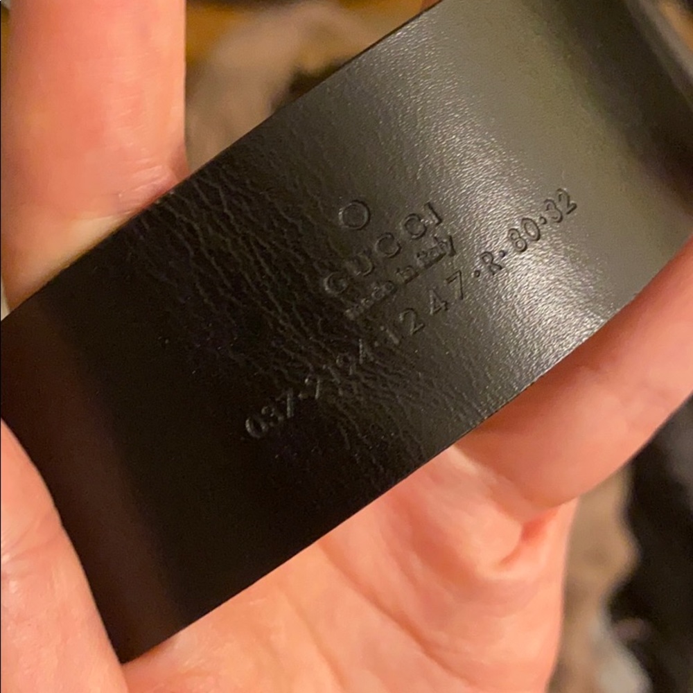 Gucci Shiny Silver Buckle Belt Patent Black - Picture 4 of 4